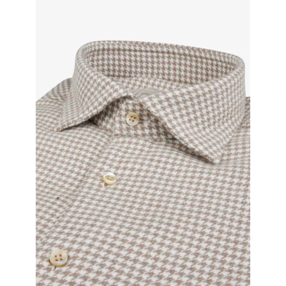 Stenströms Slimline C71 RC Manchet Overhemd Beige Heren