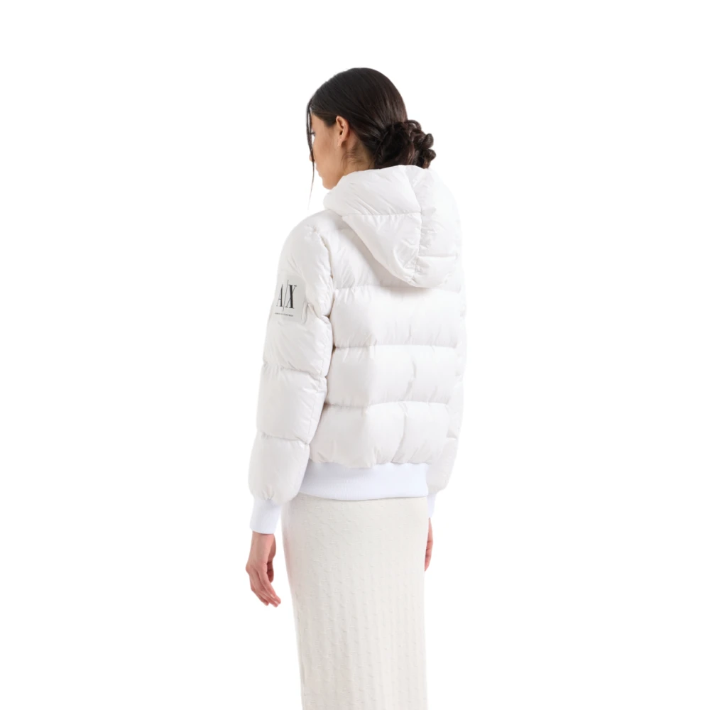 Armani Exchange Witte Donsjas White Dames