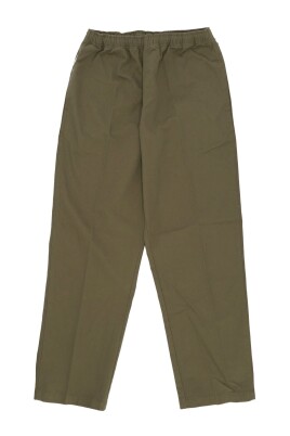 green-twill-long-trousers-elastic-drawstring