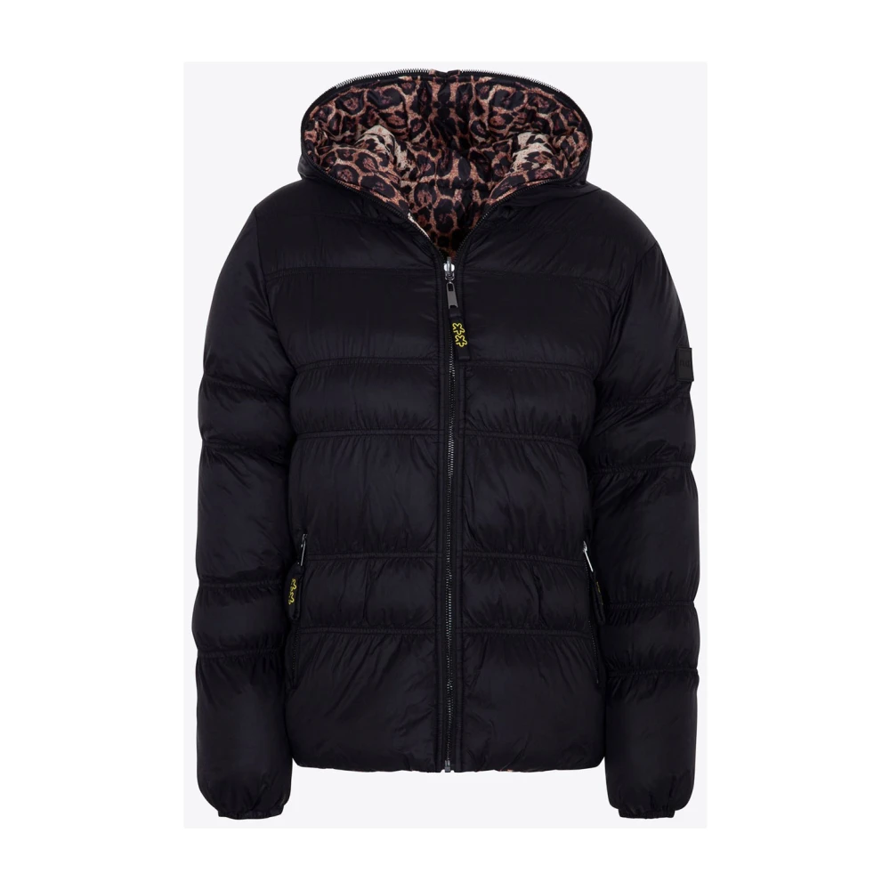 F**k Multicolor Hooded Slim Puffer Jas Multicolor Dames
