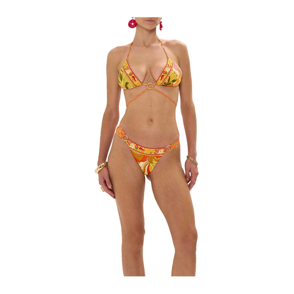 Camilla Retro Bloemen Bikini Broekjes Multicolor Dames