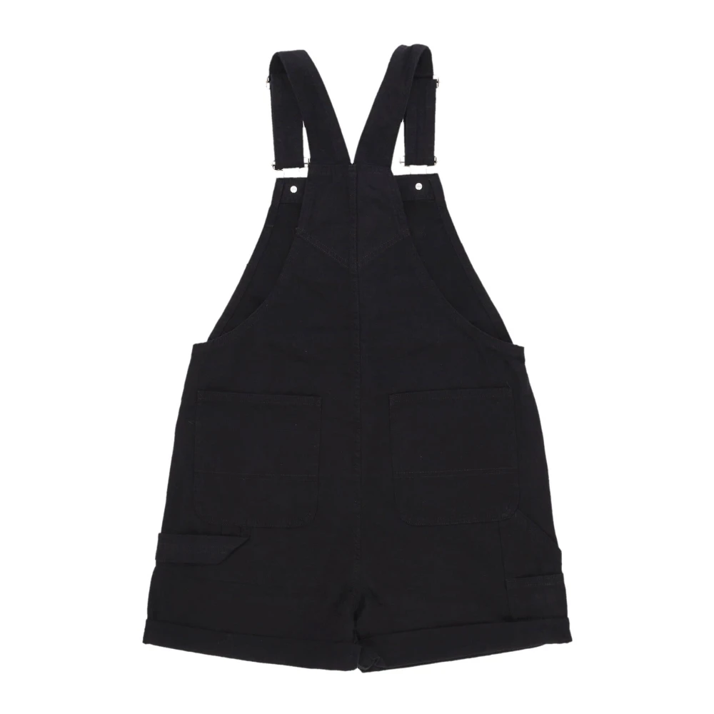 Vans Zwarte Shortall Tuinbroek met Verstelbare Bandjes Black Dames