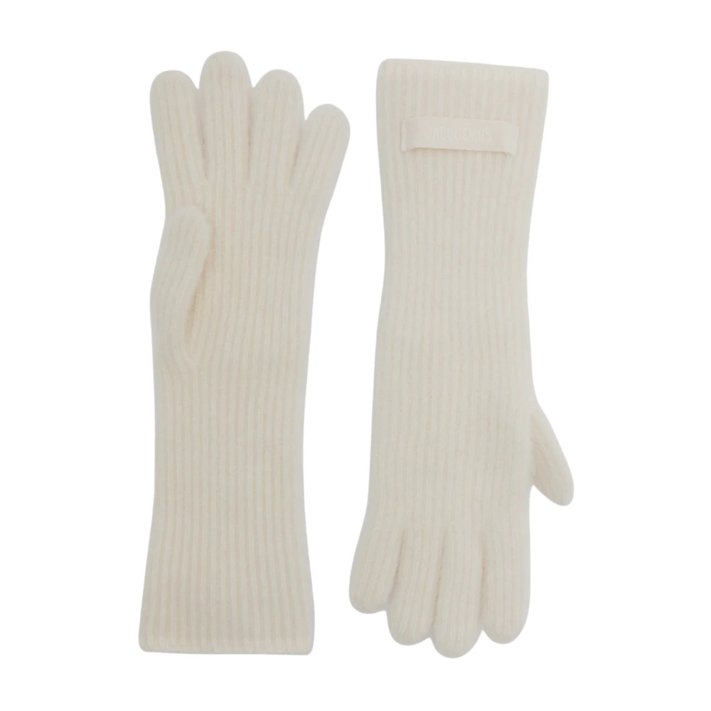 Jacquemus Wollen Handschoenen Gros Grain Stijl White Unisex