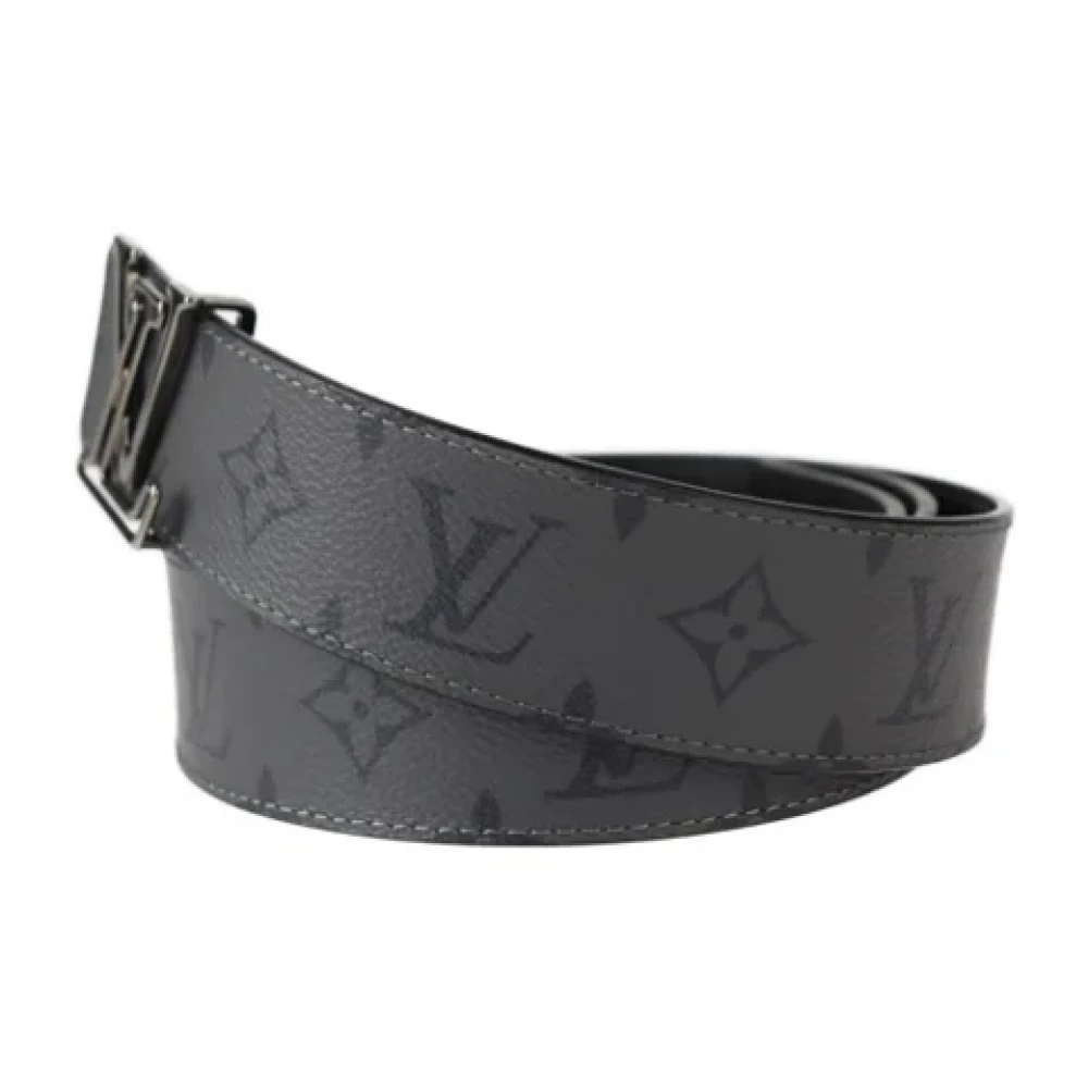 Louis Vuitton Vintage Pre-owned Leather belts Black Dames