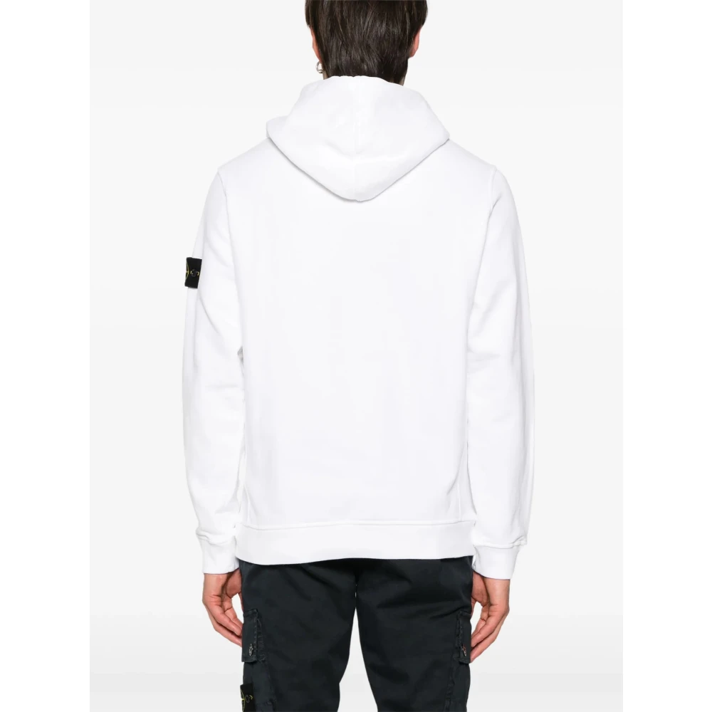 Stone Island Witte Truien voor Mannen White Heren