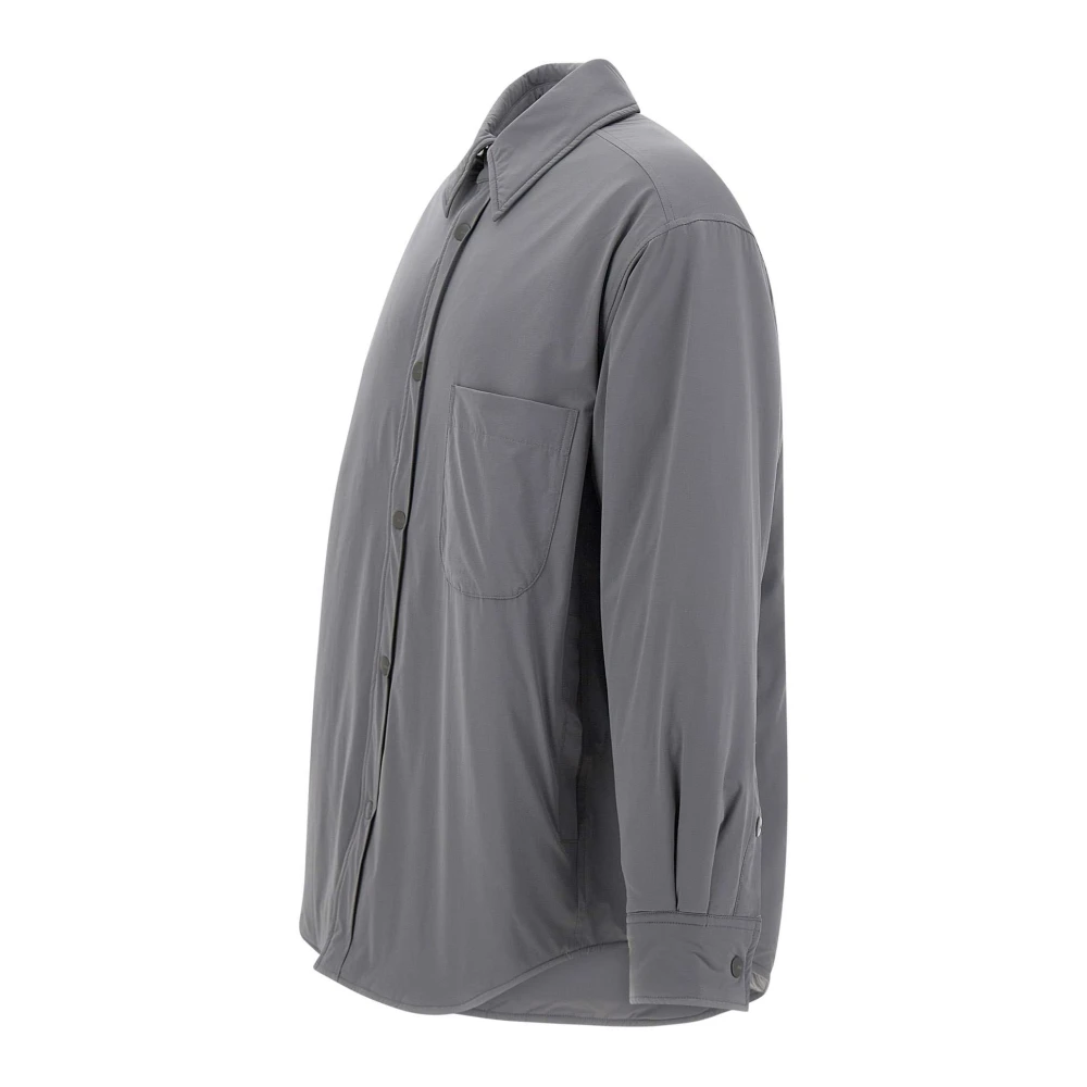 Autry Grijze Nylonjas met Logoknopen Gray Heren