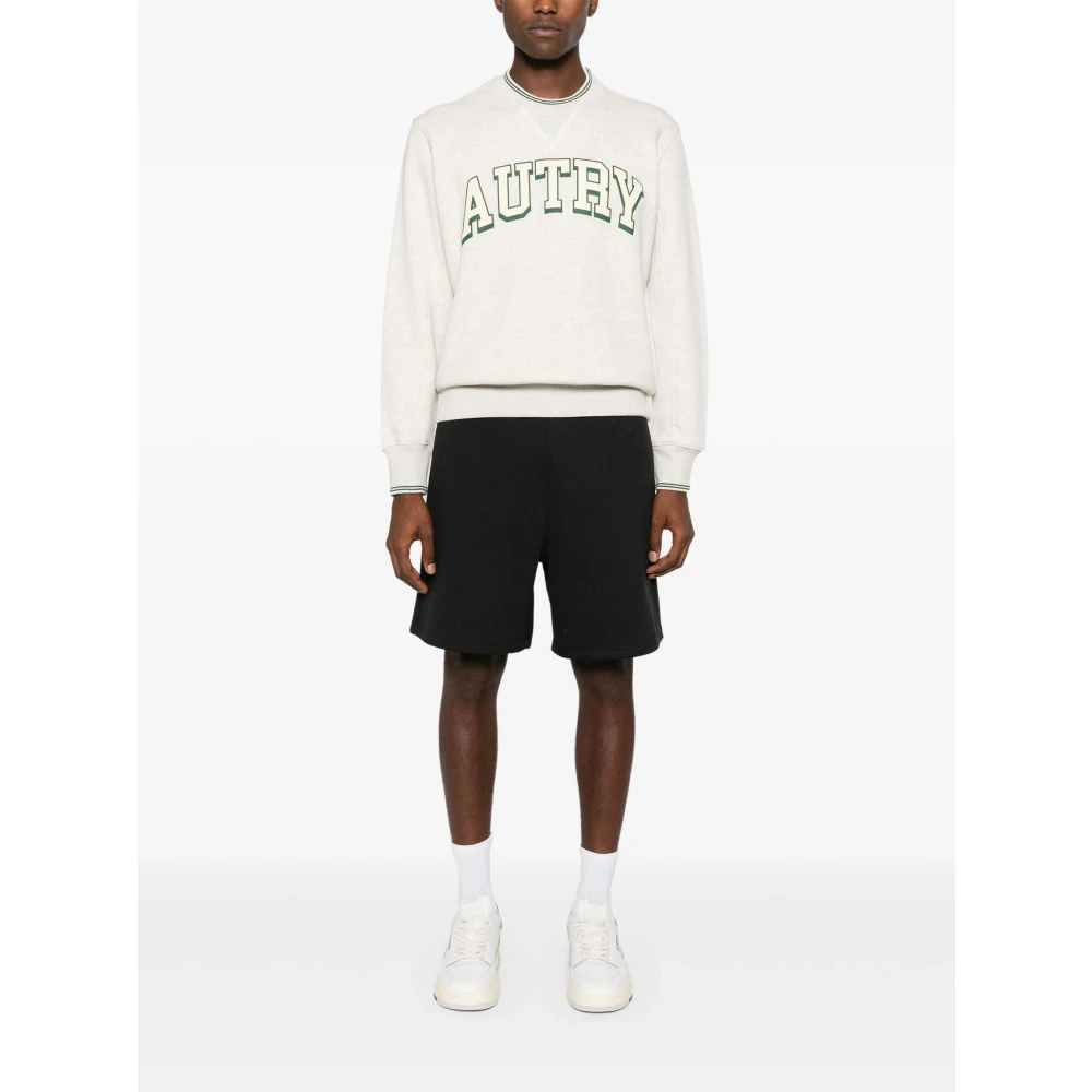 Autry Girocollo Logo College Sweatshirt White Heren