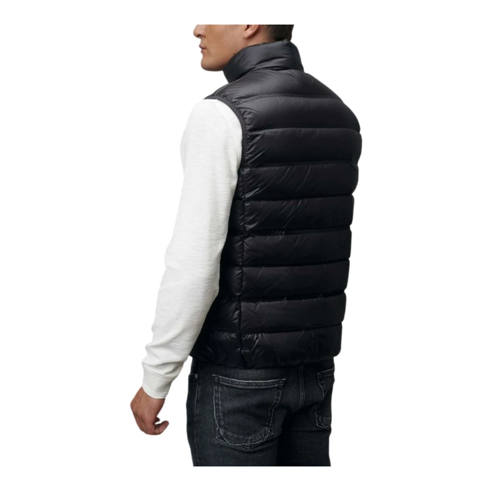 Blauer Stijlvolle Gilet Jas in Marineblauw Black Heren