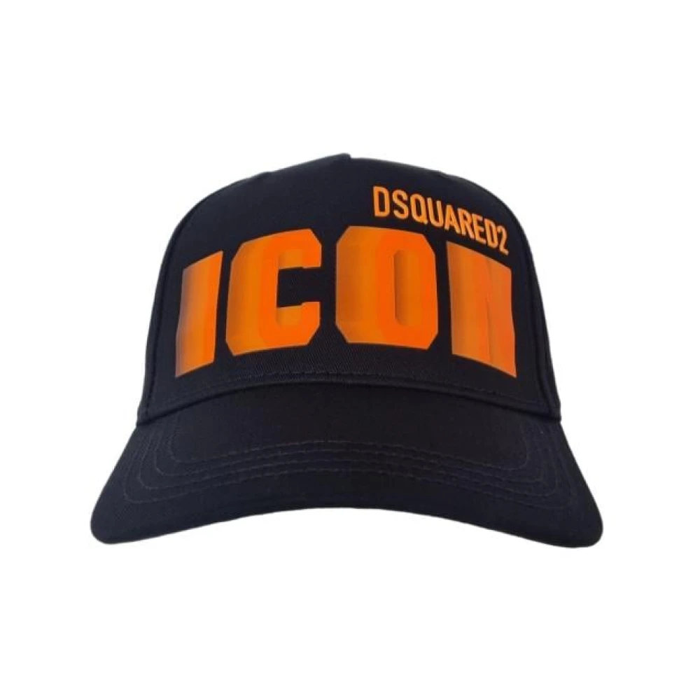 Dsquared2 Icon Baseballpet Geborduurd Logo Black Unisex