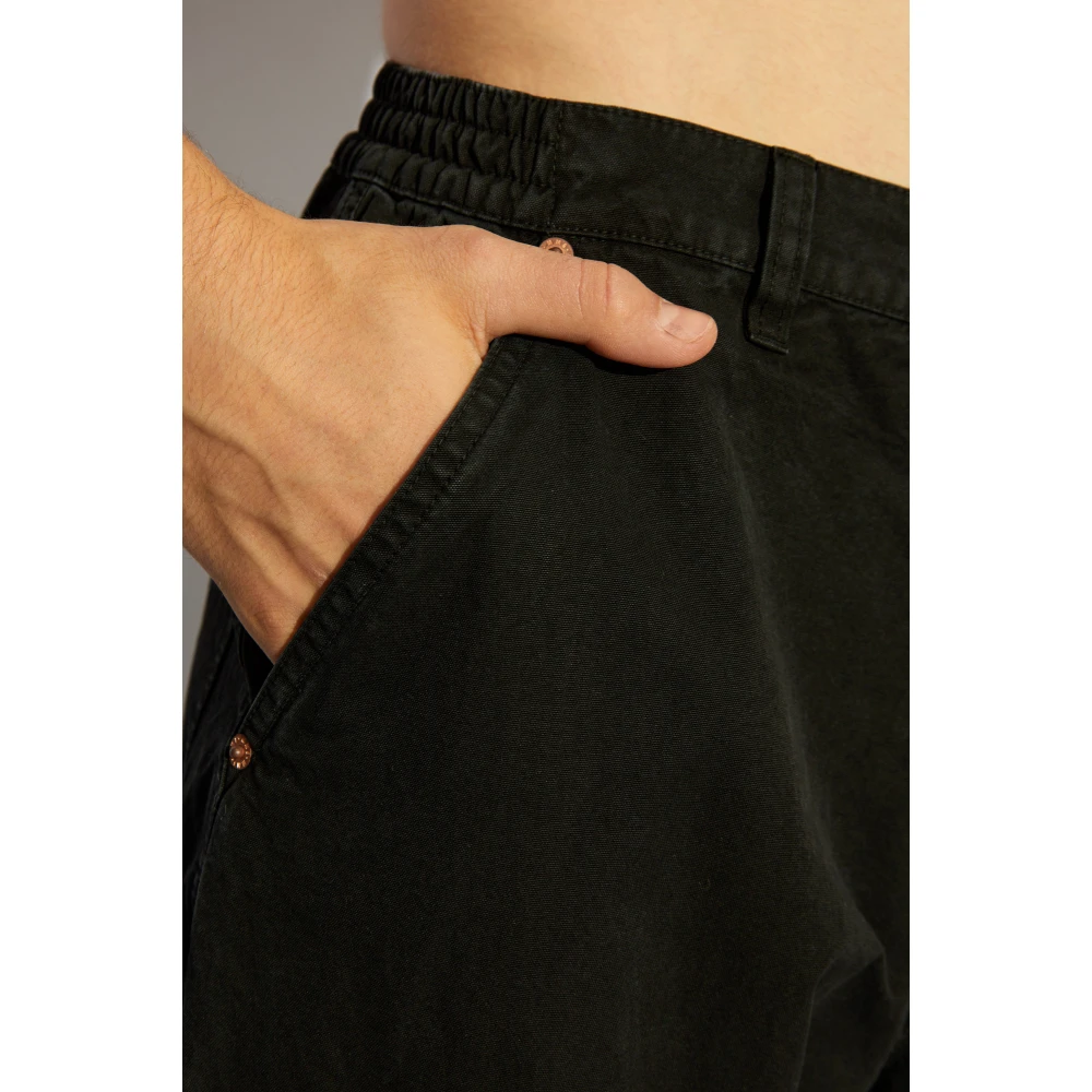 MM6 Maison Margiela Katoenen broek van Black Heren