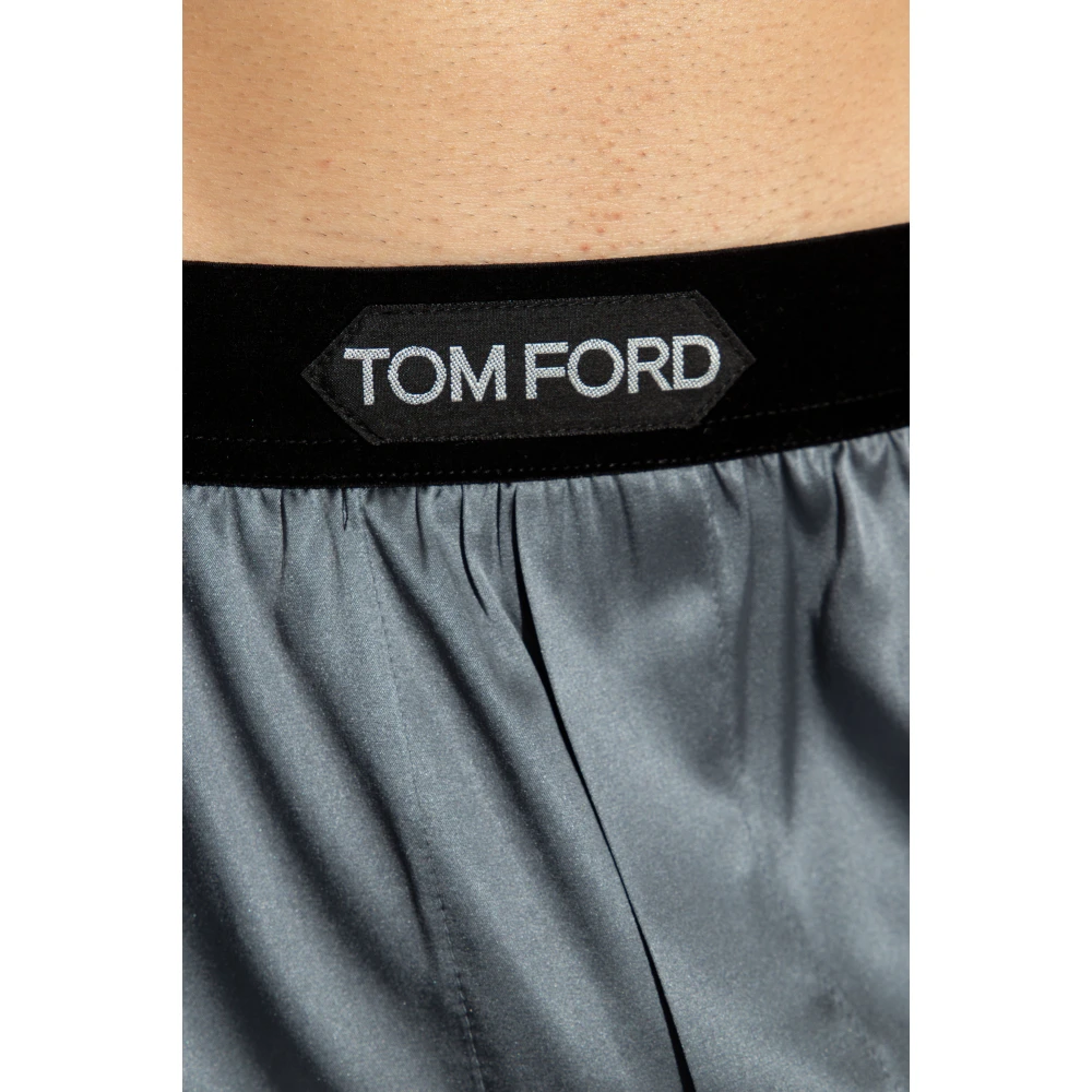 Tom Ford Zijden boxershorts Gray Heren