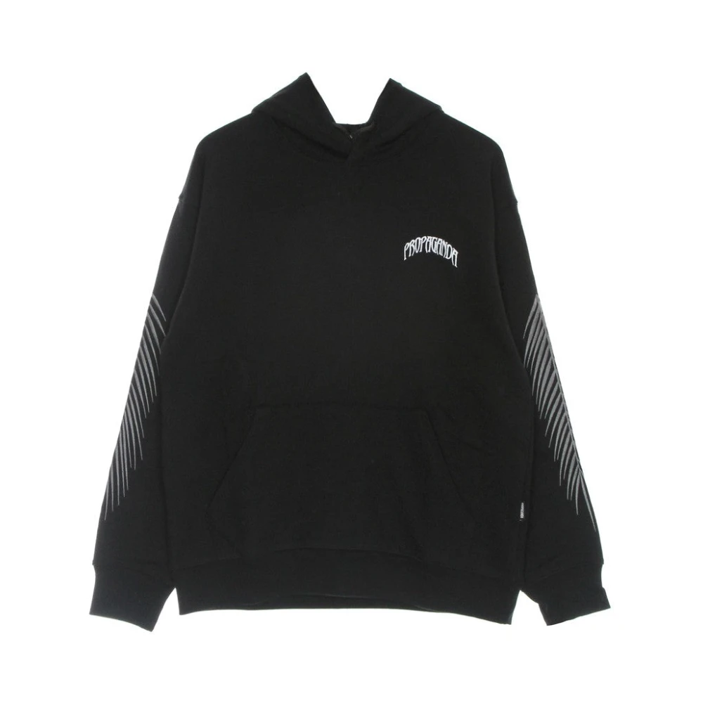 Propaganda Zwarte Panther Geborduurde Hoodie Lichtgewicht Sweatshirt Black Heren