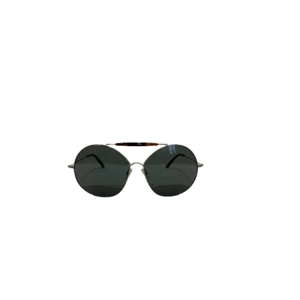 Valentino Vintage Pre-owned Metal sunglasses Black Dames
