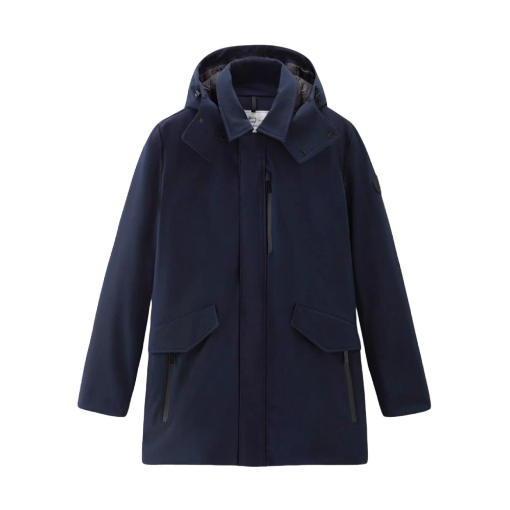 Woolrich Polyester Jassen en Parka's Blue Heren