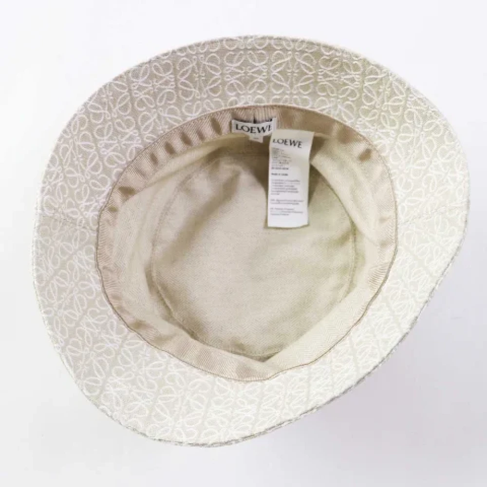 Loewe Pre-owned Cotton hats Beige Dames