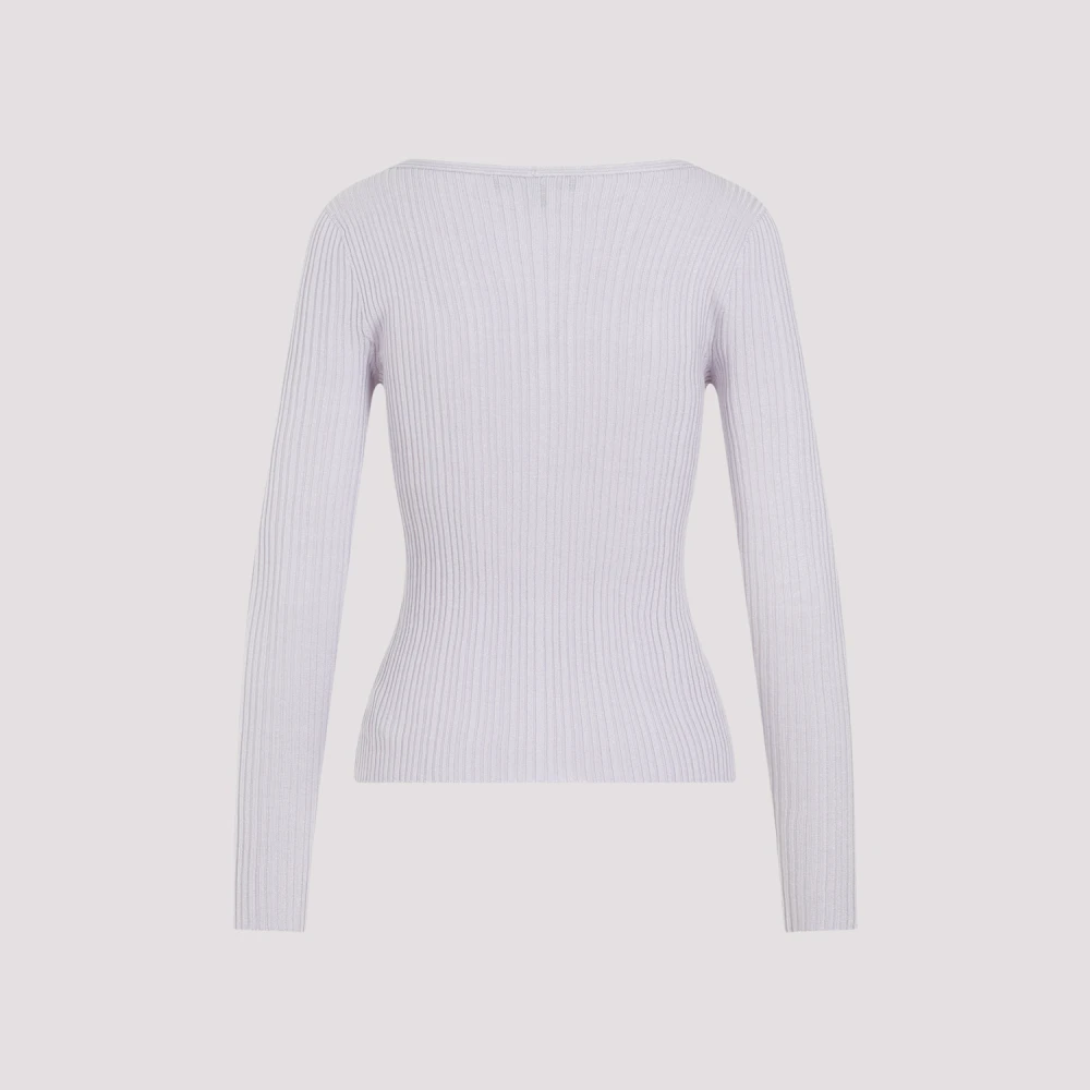 Theory Lila V-hals Trui Purple Dames
