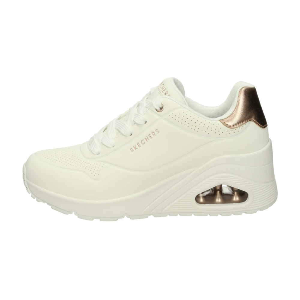 Skechers Metallic Trendy Wedge Sneakers Dames Schoenen Wit
