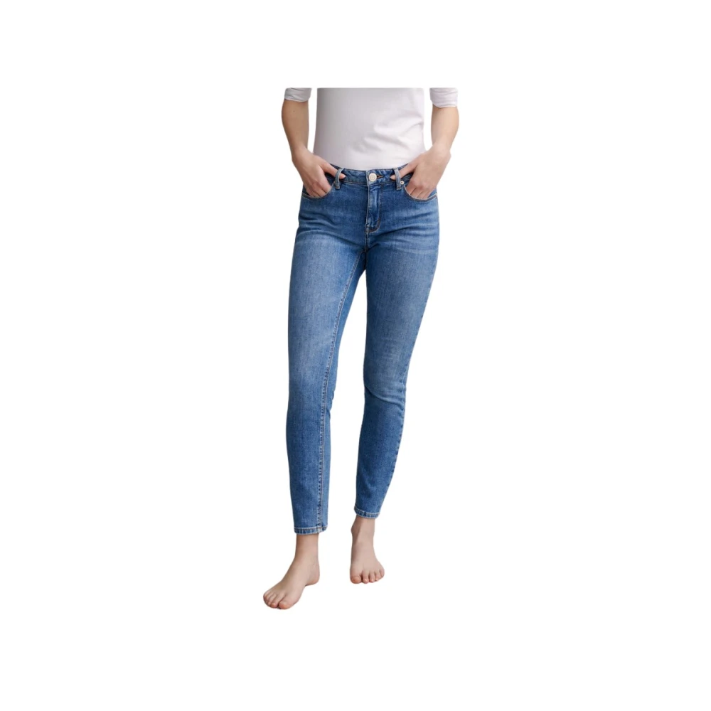 Opus Skinny Fit Jeans in Mid Blue Dames