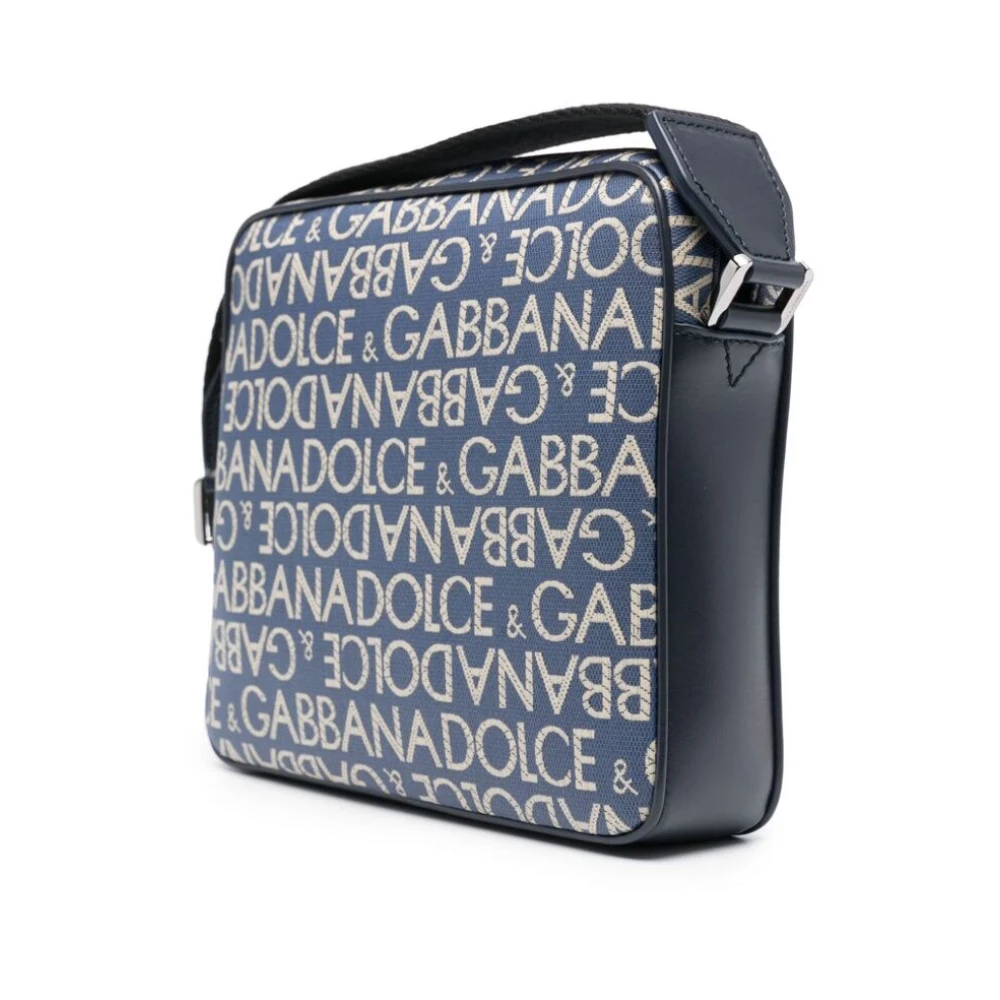 Dolce & Gabbana Jacquard Logo Bum Bag Blue Heren