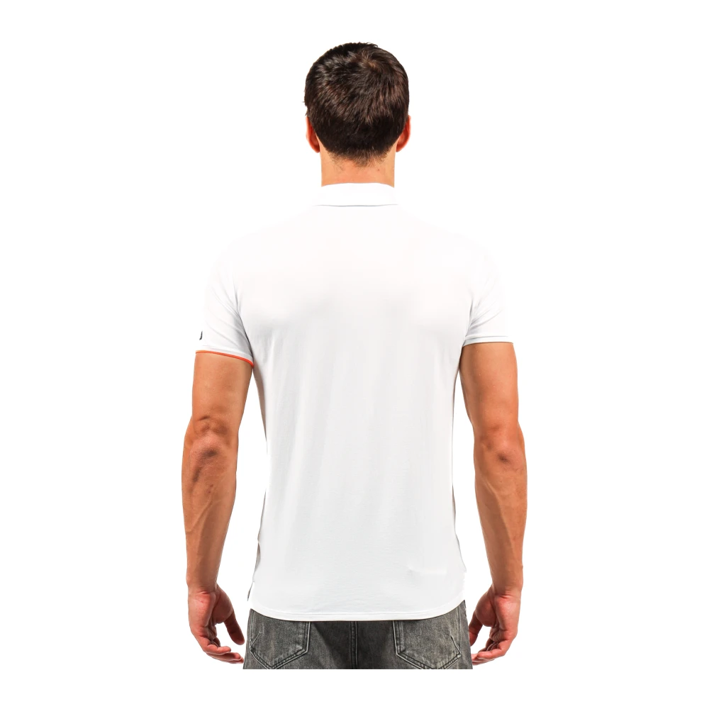 RRD Witte piqué polo shirt met stretch White Heren