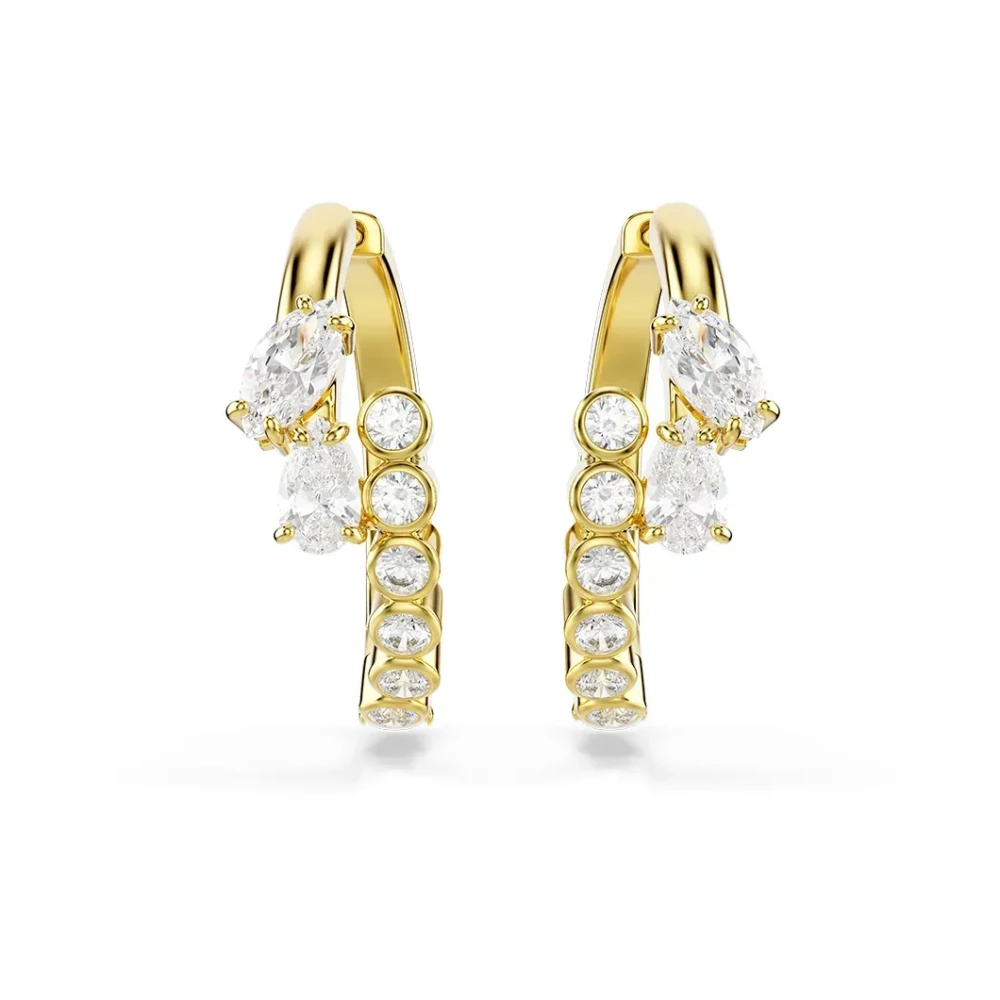 Swarovski Damen Creolen Messing Gold in Größe 99 - Bild 8