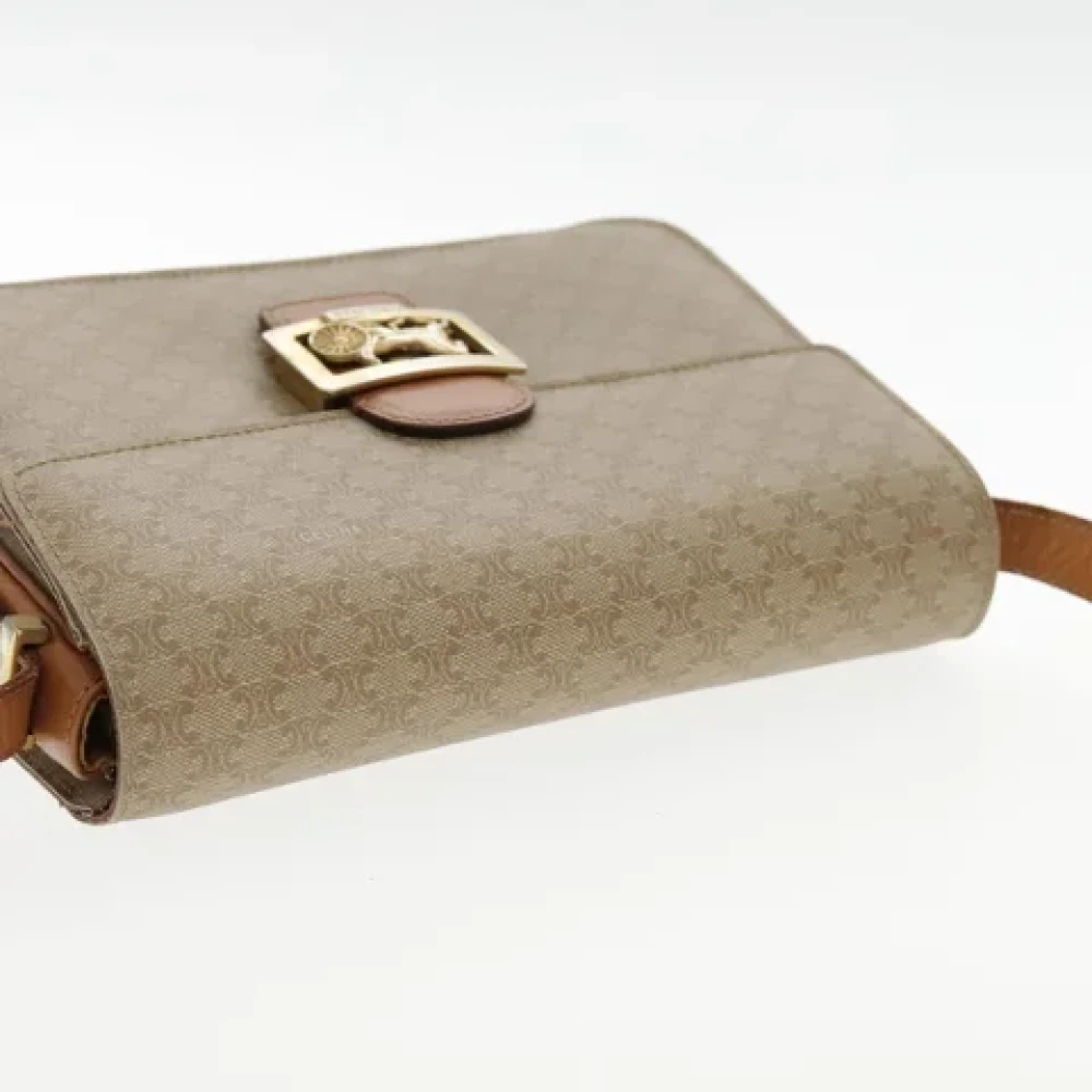 Celine Vintage Pre-owned Canvas celine-bags Beige Dames