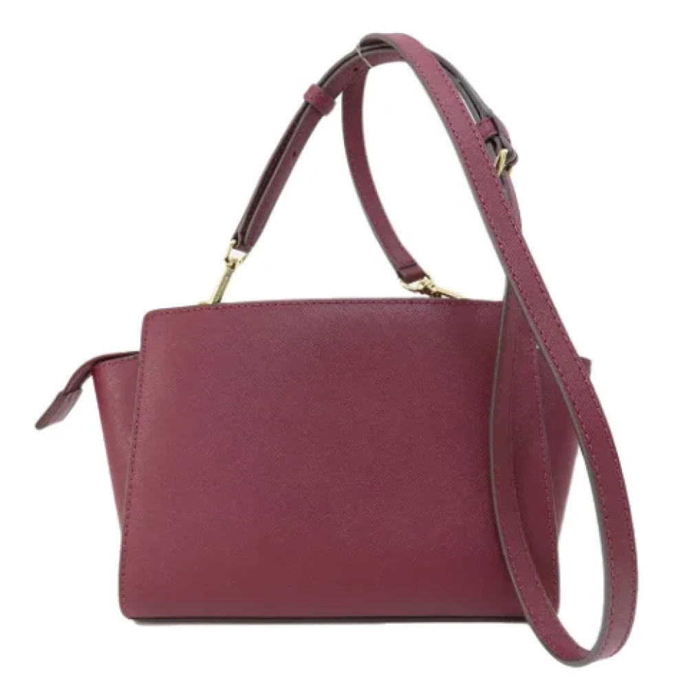 Michael Kors Pre-owned Leather shoulder-bags Red Dames