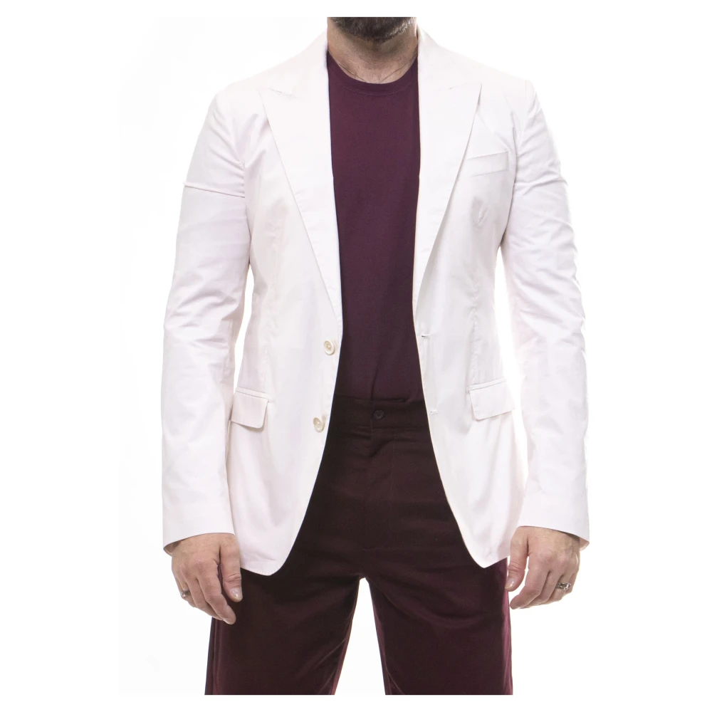 Dolce & Gabbana Men's White Jacket - Blazers - L - Jackets
