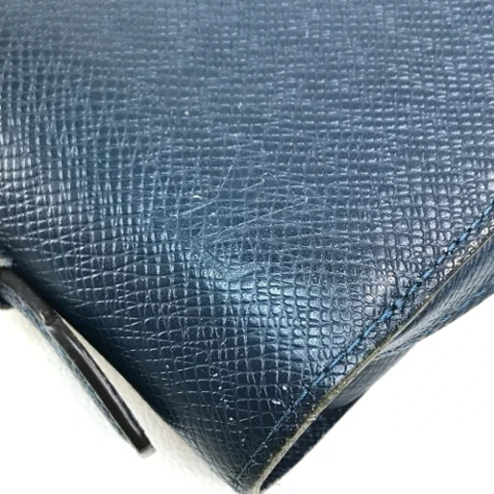 Louis Vuitton Vintage Pre-owned Leather wallets Blue Heren