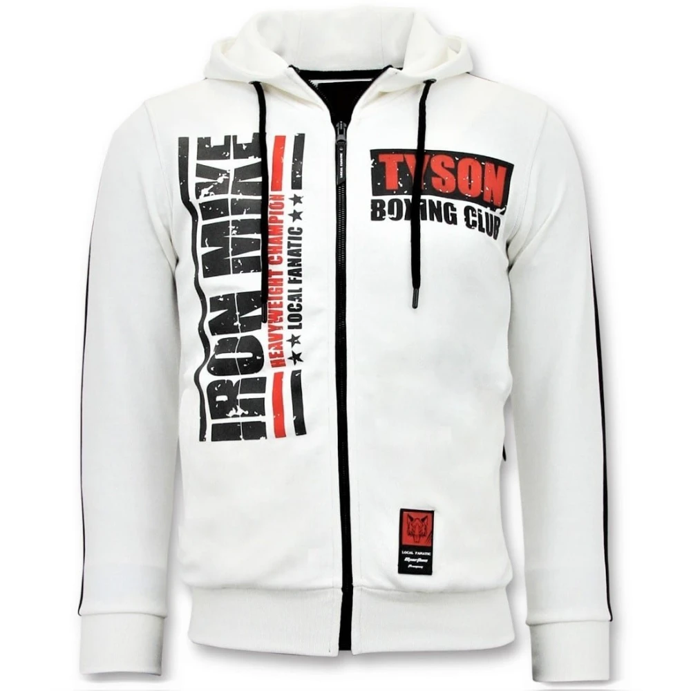 Local Fanatic Exklusiv Training Vest Män - Iron Mike Tyson Boxing White, Herr