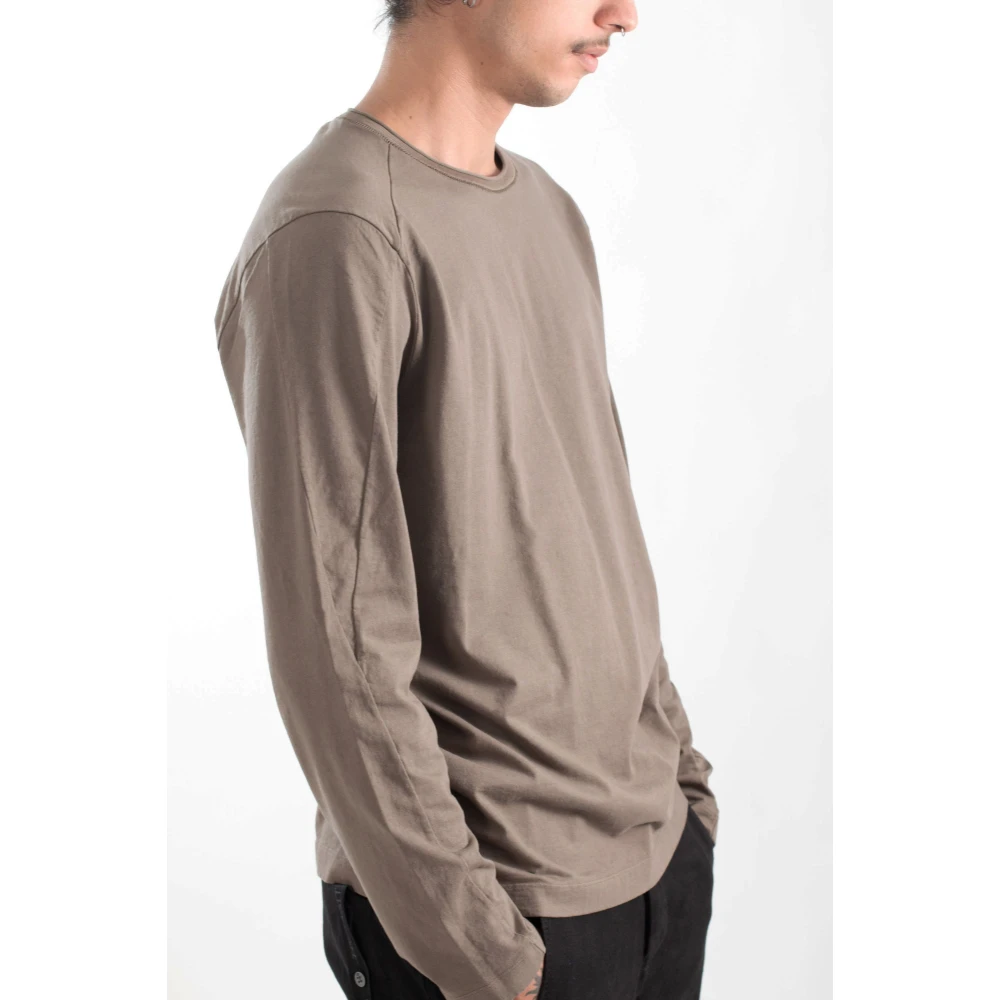 Transit Stijlvolle Longsleeve Jersey Tee Beige Heren