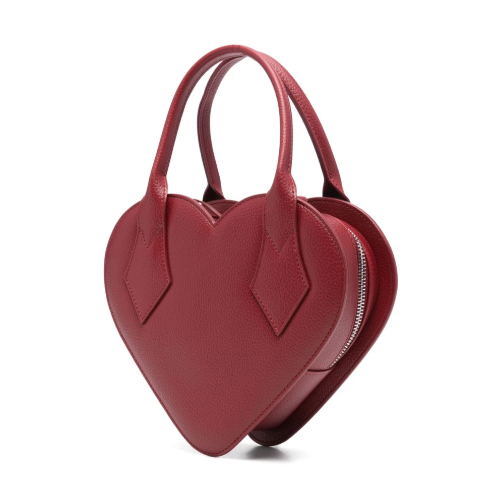 Vivienne Westwood Rode tassen met goudkleurige logoplaat Red Dames