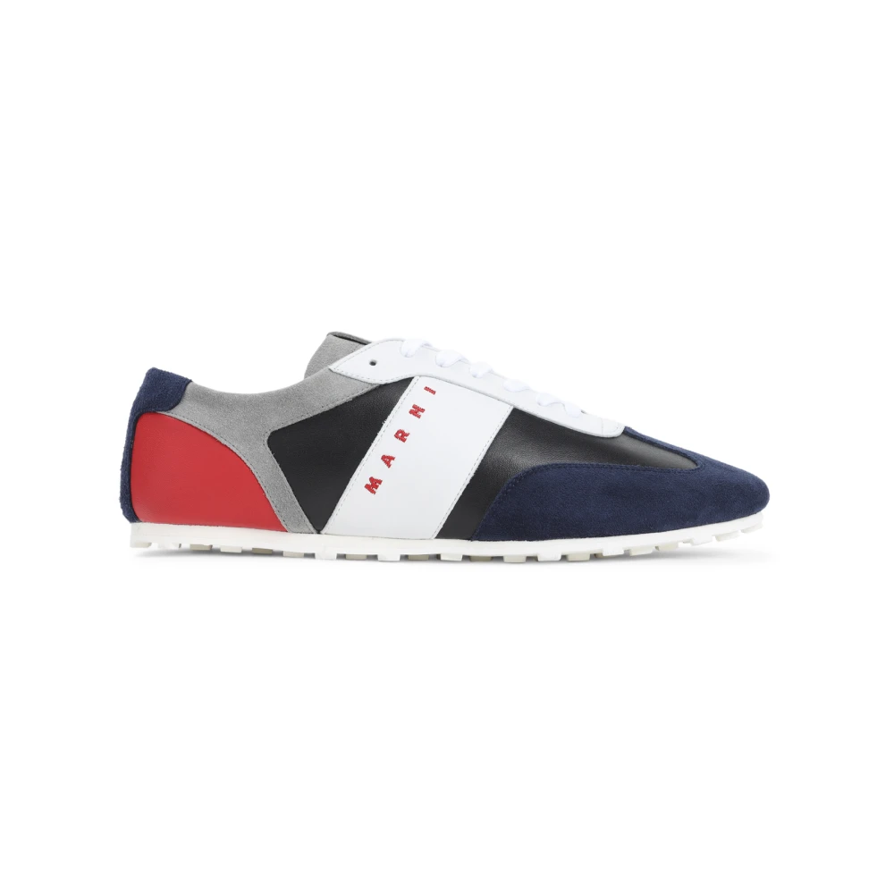 Marni Blauwe Sneakers voor Mannen Aw25 Heren Schoenen Veelkleurig Multicolor