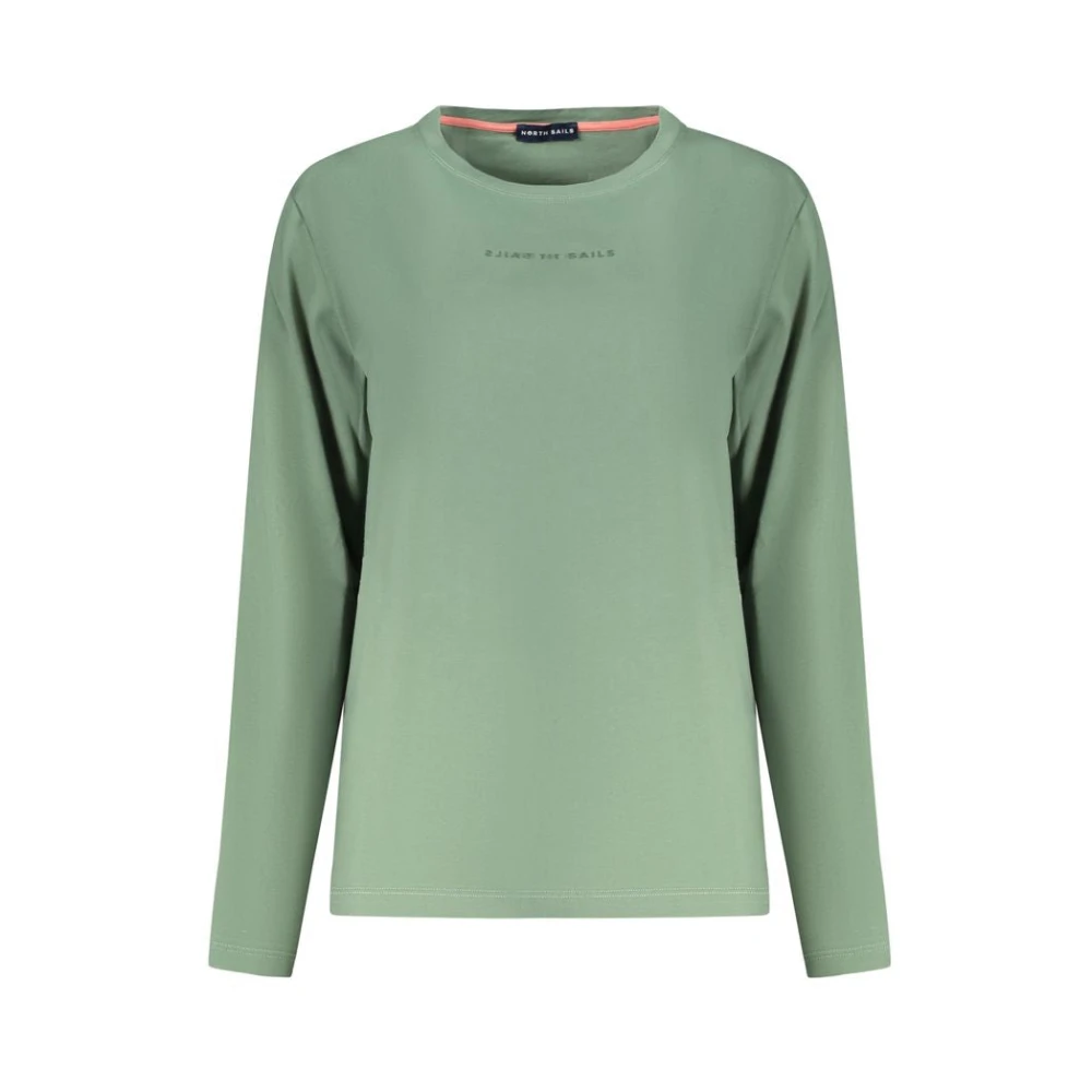 North Sails Green Long Sleeve T-Shirts, Female, Xs, Long Sleeve Tops
