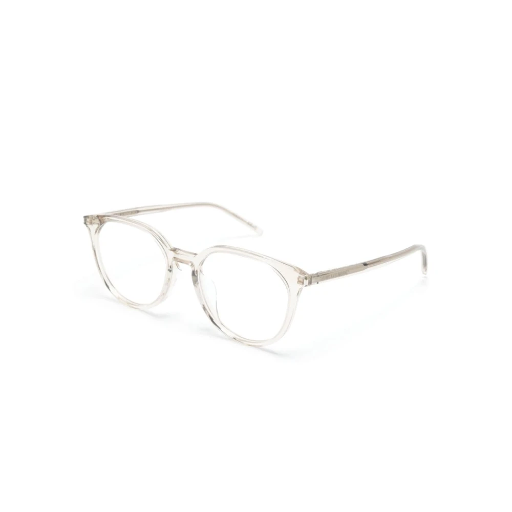 Saint Laurent Bruin Havana Optisch Montuur White Unisex