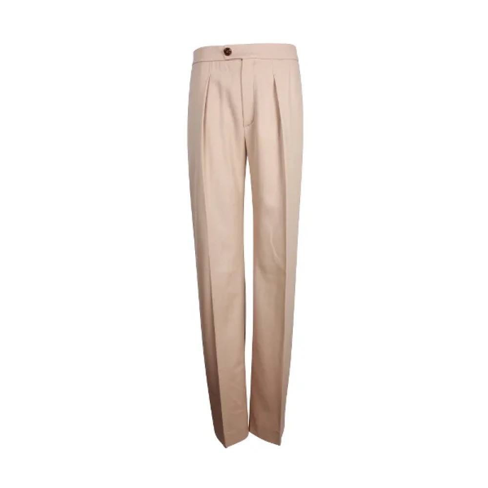 Chloé Pre-owned Wool bottoms Brown Dames