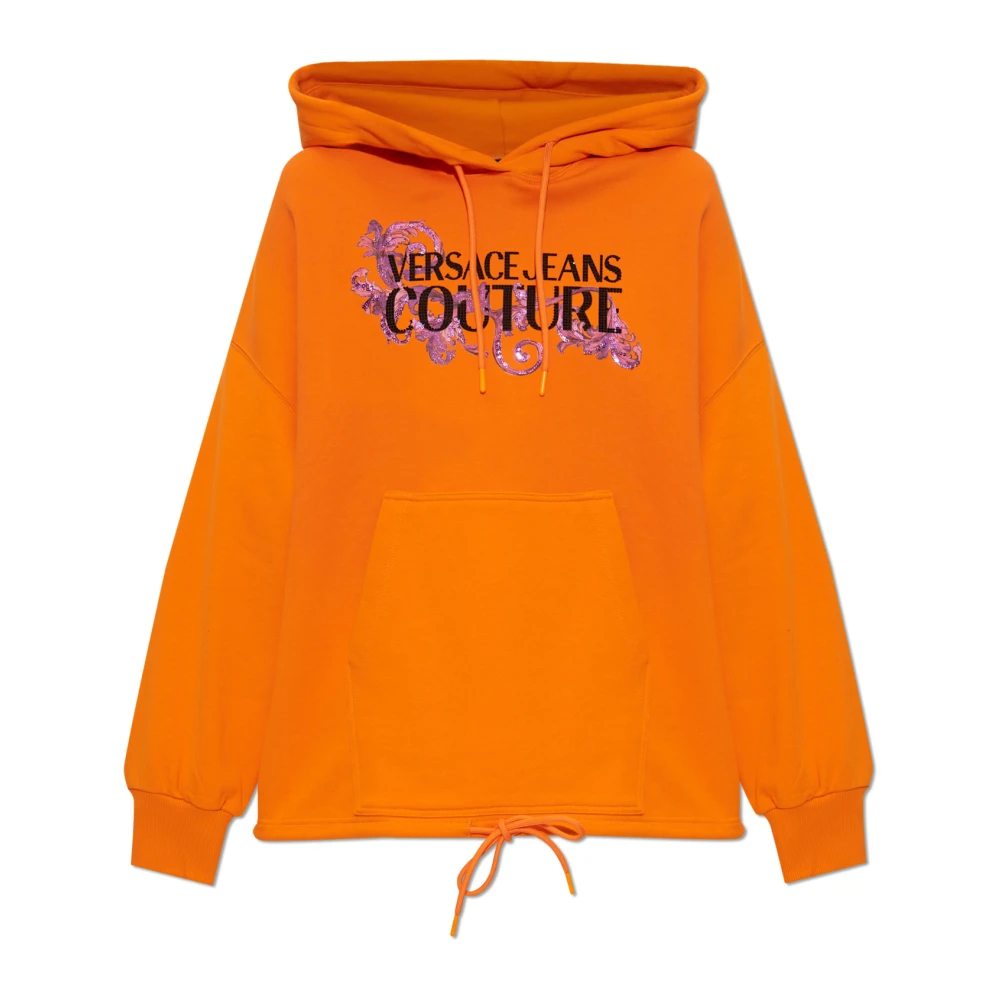 Versace Jeans Couture Hoodie Orange Dames