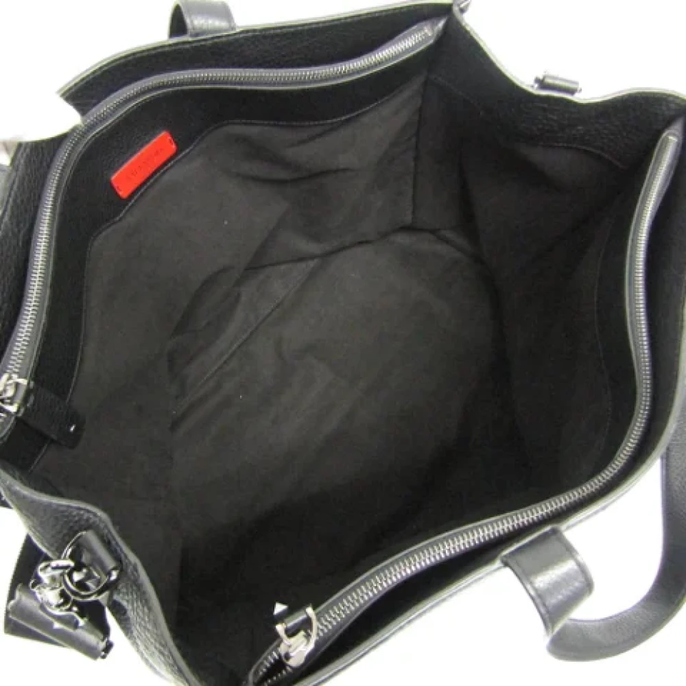 Valentino Vintage Pre-owned Leather shoulder-bags Black Dames