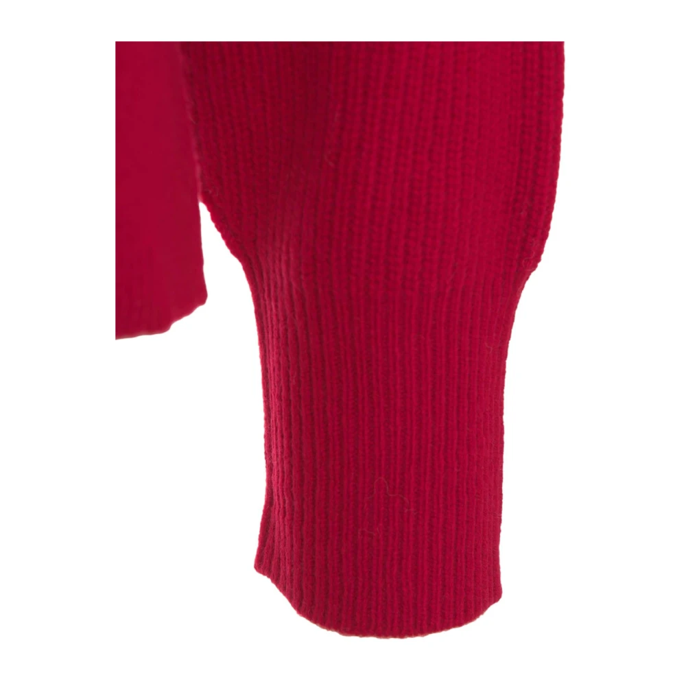 closed Rode Wollen Pullover Gebreide Aw24 Red Dames