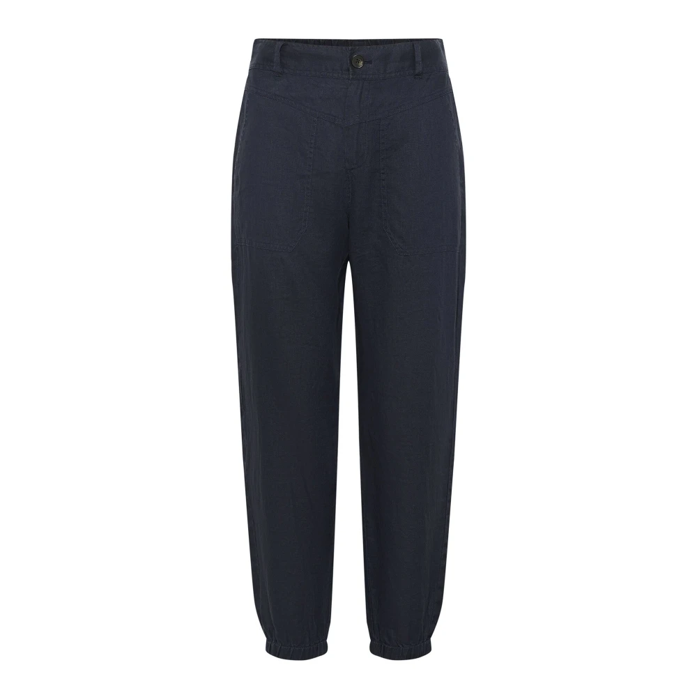 Part Two Women's Blue After Midnight Linen Trousers