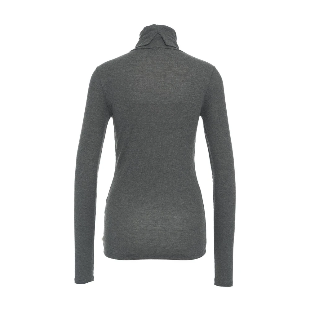 closed Grijze Coltrui Gebreid Aw24 Gray Dames