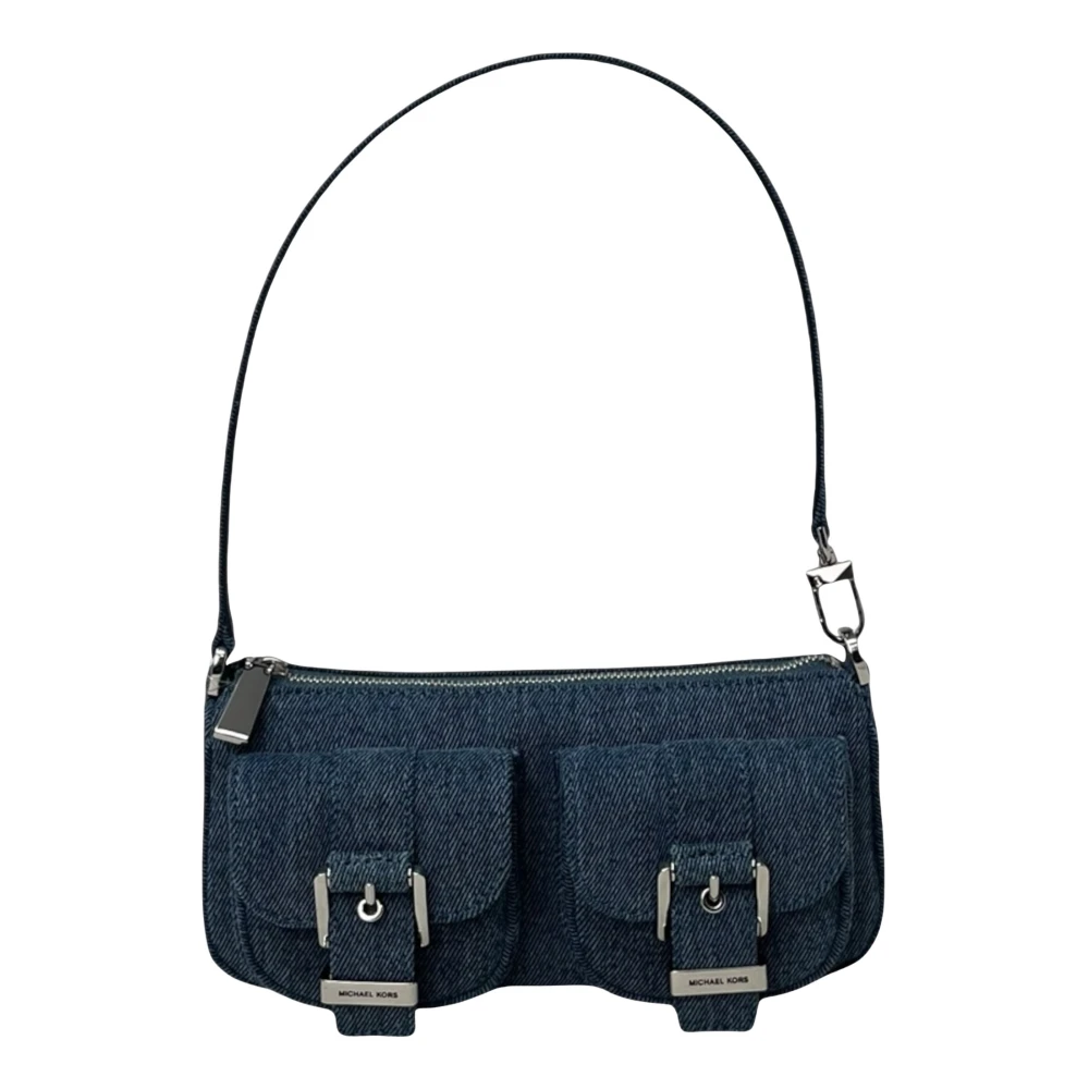 Michael Kors Schoudertas met SM Pouchette Blue Dames