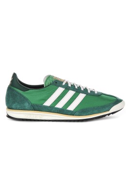 green-womens-nylon-suede-sneakers