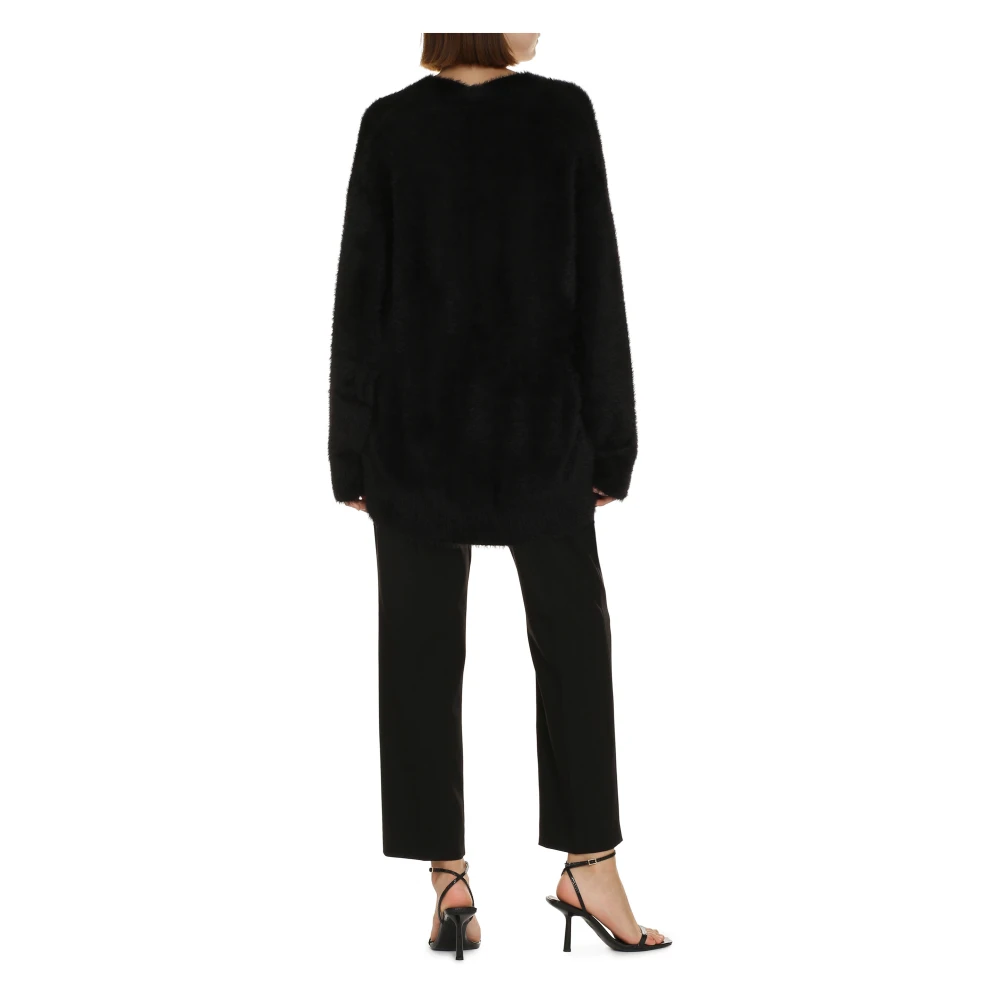 Philosophy di Lorenzo Serafini Versierde Maxi Cardigan Black Dames