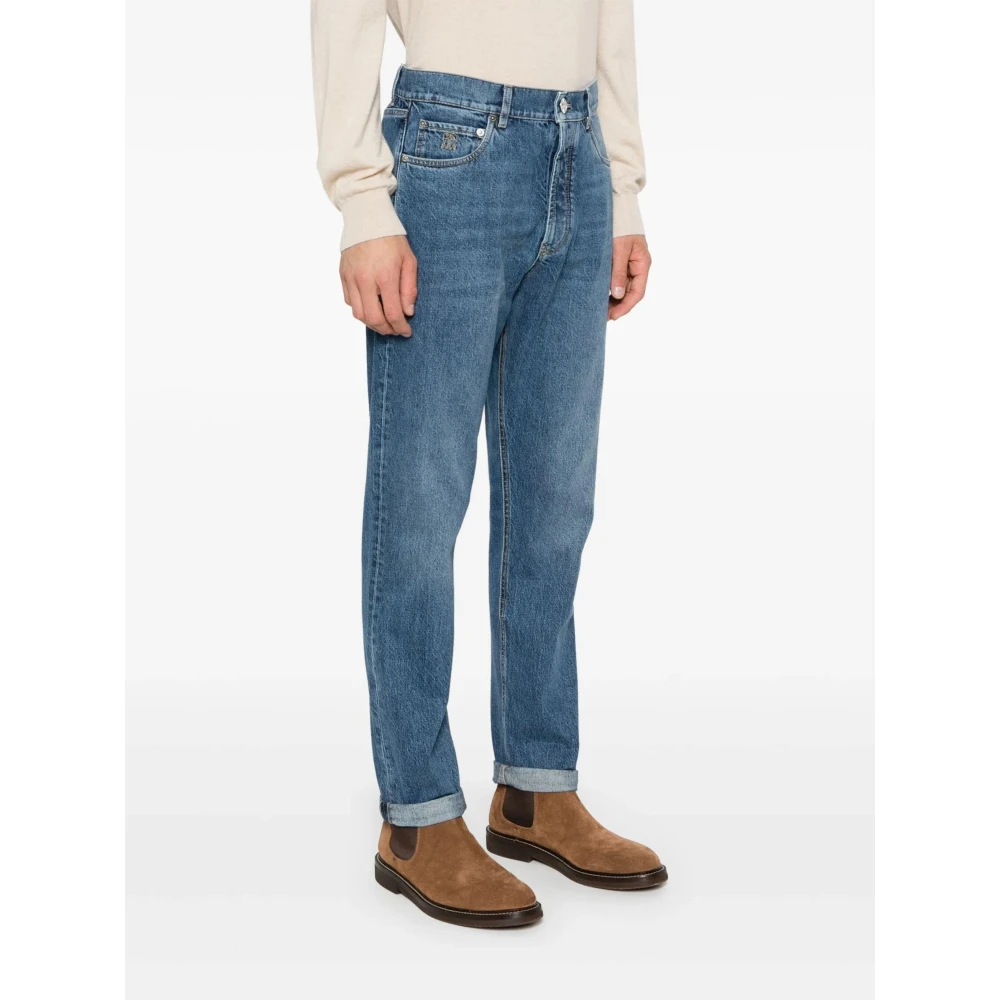BRUNELLO CUCINELLI Denim Broek Blue Heren