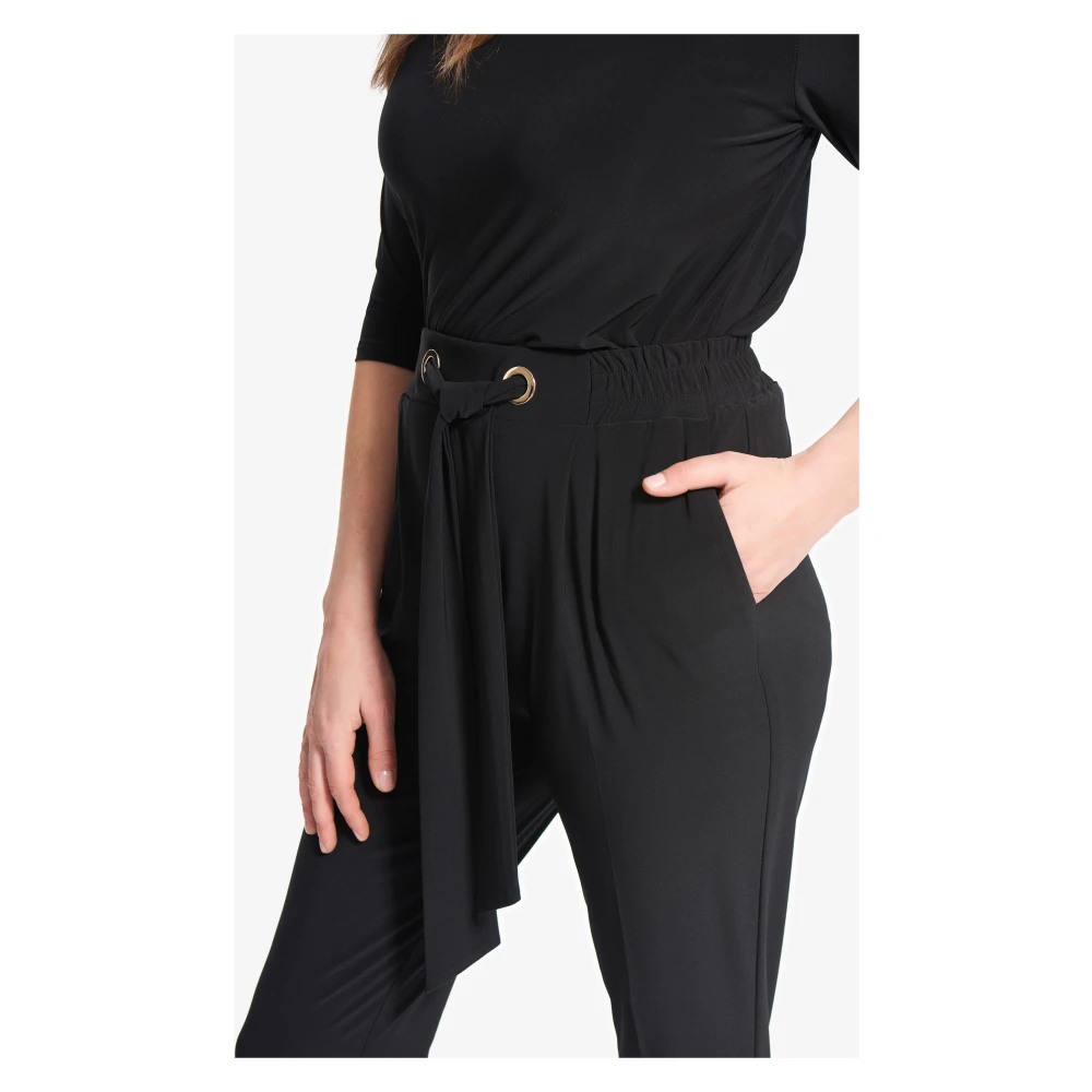 Joseph Ribkoff Oversized Zwarte 3 4 Broek Black Dames