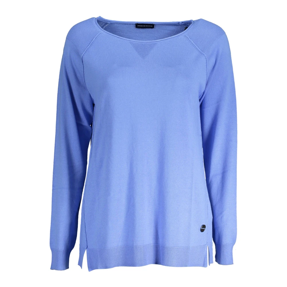 North Sails Blue Round-Neck Knitwear, Female, Xs, Eco Long Sleeve Shirt