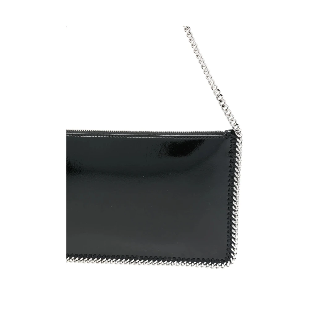 Stella Mccartney Zwarte Schoudertas met Kettinglink Black Dames