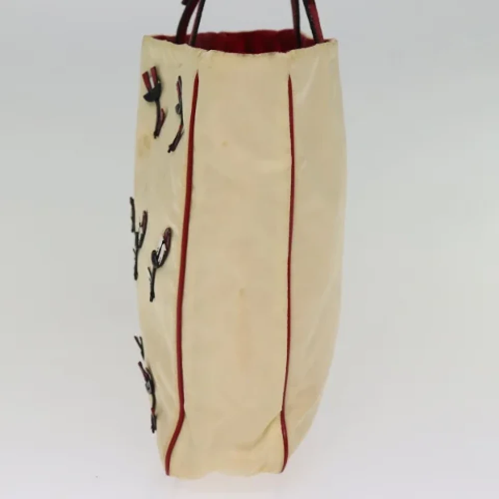 Prada Vintage Pre-owned Nylon totes Beige Dames