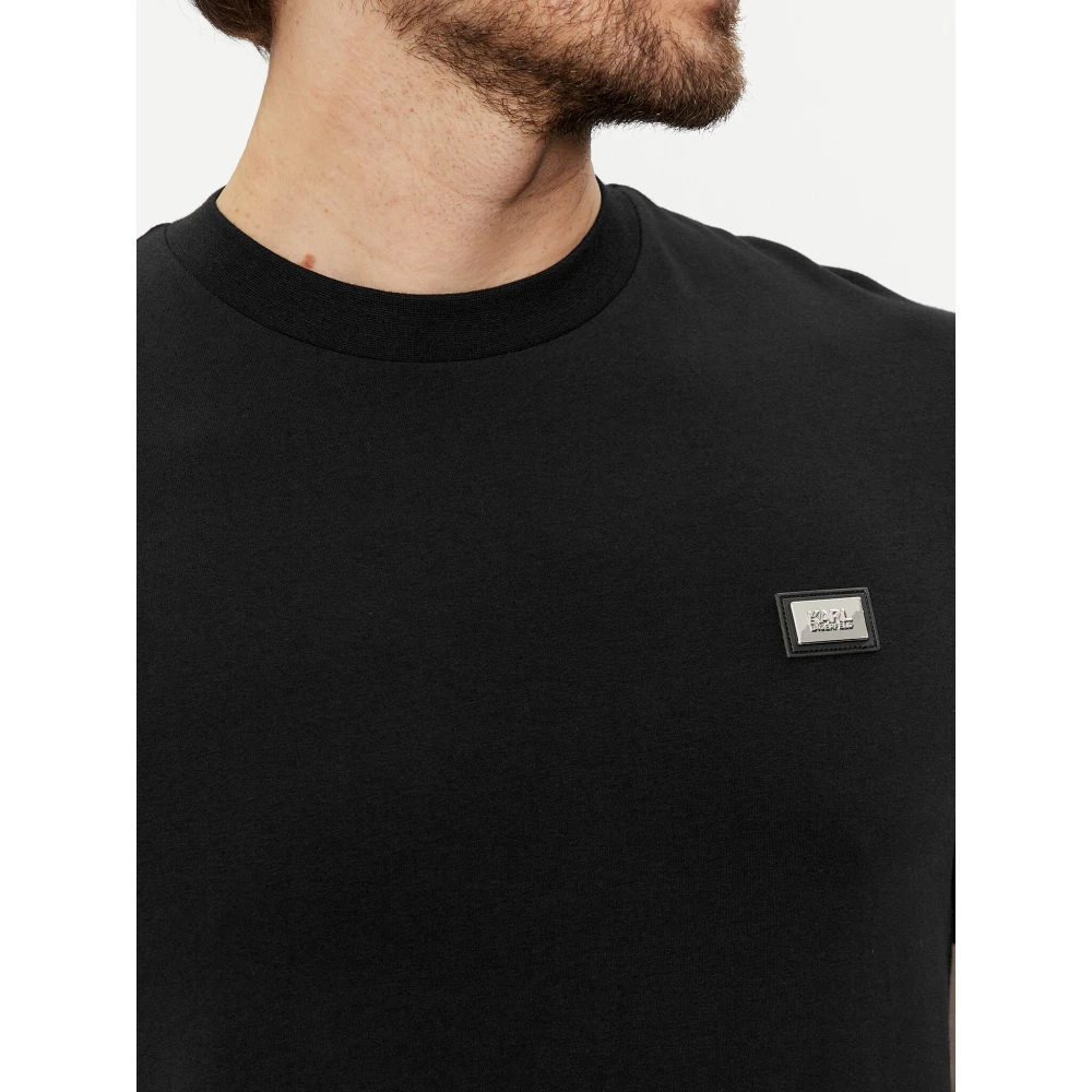 Karl Lagerfeld Zwart Regular Fit T-Shirt Black Heren